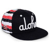 Aloha Army SHAKA PINWHEEL ALOHA SCRIPT SNAPBACK BLACKxMULTI ALA025画像