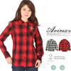 AVIREX LADIES L/S SKYKING CHECK SHIRT 6265021画像