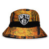 Mitchell & Ness BROOKLYN NETS FOREST CAMO BUCKET HAT LVMNBKN114画像