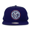 Mitchell & Ness NEW YORK CITY FC SNAPBACK NAVY KTMNNYF003画像