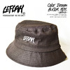 LEFLAH COLOR DENIM BUCKET HAT -BROWN-画像