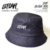 LEFLAH DOT BUCKET HAT -BLACK-画像