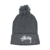 STUSSY STOCK FA15 POM BEANIE GREY画像