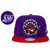 Mitchell & Ness TORONTO RAPTORS NBA 50th SNAPBACK PURPLExRED LVMNTRR036画像