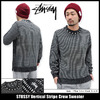 STUSSY Vertical Stripe Crew Sweater 117036画像
