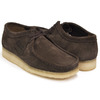Clarks WALLABEE DARK BROWN SUEDE 26103925画像