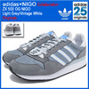adidas Originals × NIGO ZX 500 OG NIGO Light Grey/Vintage White S75557画像