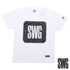 SWAGGER ZEBRA CAMO BOX TEE WHITE画像