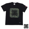 SWAGGER ZEBRA CAMO BOX TEE BLACK画像