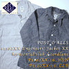 POST OVERALLS #1102XX Engineers' Jacket XX horizontal slab / cordlane画像