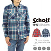 Schott LIGHT NEL SHIRT HOUSE WITH NAME 3165006画像