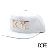DOPE GOLD LOGO SNAPBACK WHITE画像