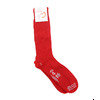 CORGI PLAIN RIB SOCKS -RED-画像