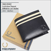 FRED PERRY Cut & Sew Tipped Billfold & Coin Wallet L8234画像