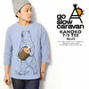 go slow caravan KANOKO 7/S TEE -BLUE- 341922画像