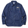 FUCT SSDD STRIPED INDIGO SHIRT (ONE WASH) 6302画像