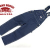 ROUND HOUSE #907 LOW-BACK BLUE DENIM OVERALL画像