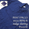 POST OVERALLS 1123 BDU-R indigo sheeting画像
