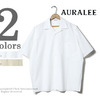 AURALEE セルビッチ ウェザークロス オープンカラー半袖シャツ A6SS03WC画像