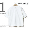 AURALEE STAND-UP 度詰めヘビーウェイトヘンリーネックTシャツ A6ST02SU画像
