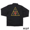 HUF × OBEY COACHES JACKET BLACK画像