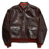 Aero Leather A-2 "42-15142-P" (AeroLeather Clothing Co, Beacon NY) FRONT QUARTER HORSEHIDE - BROWN画像