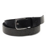 raise8apparel MINI STUDS LEATHER BELT BLACKxSILVER画像