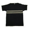 BLACK SIGN Horizontal Striped Chest Panel Short Sleeve Tee Shirts BSSN-16307B画像