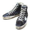 GOLDEN GOOSE SNEAKERS FRANCY -NAVY DENIM- GCOMS591-A5画像