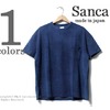 Sanca インディゴ 鹿の子ドルマンスリーブ ポケットTシャツ S16STS02画像