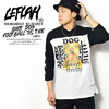 LEFLAH IDIOT DOG FOOTBALL 7/S TEE -WHITE-画像