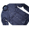 IKE BEHAR MF1306 MODIFIED FIT L.S. SHORT POINT COLLAR B.D. LINEN SHIRTS/navy画像