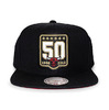 Mitchell & Ness CHICAGO BULLS 50th ANNIVERSARY SNAPBACK BLACK LVMNCHB285画像
