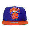 Mitchell & Ness NEW YORK KNICKS 2T XL LOGO SNAPBACK ROYALxORANGE LVMNNYK052画像