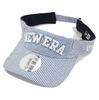 NEW ERA GOLF SUN VISOR SEERSUCKER COOLMAX BLU/M.NVY 11225856画像