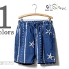 orslow インディゴプリント イージーショートパンツ 03-7022-101B画像