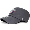 '47 Brand OKLAHOMA CITY THUNDER CLEAN UP STRAPBACK CHARCOAL GREY NBFTSOCT001画像