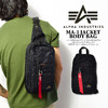 ALPHA INDUSTRIES MA-1 JACKET BODY BAG BLACK画像