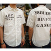FREEWHEELERS CUT-OFF SLEEVE WORK SHIRT “MOHAWK RIVET GANGS” 1623005画像