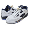 NIKE AIR JORDAN 5 RETRO LOW GS "DUNK FROM ABOVE" wht/m.gold-m.nvy 314338-135画像