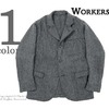 Workers Lounge Jacket, Wool Herringbone画像