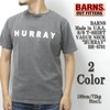 BARNS Made in U.S.A. S/S T-SHIRT VAGUE NECK "HURRAY" BR-6791画像