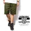 DOUBLE STEAL BLACK COLOR DENIM SHORTS OLIVE 763-71204画像