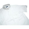 IKE BEHAR S/S PULLOVER MODIFIED FIT SHORT POINT B.D. OXFORD SHIRTS/white画像