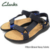 Clarks Pilton Brave Navy Fabric 26117827画像