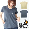 go slow caravan BROS 鹿の子 製品染め S/S ポケット Tee 341949画像