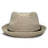 PETER GRIMM HESSEN FEDORA HAT  TAN PTG012画像