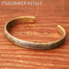 STUDEBAKER METALS LODGE CUFF BRACELET BRASS画像