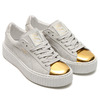 PUMA SUEDE PLATFORM GOLD GOLD/STAR WHITE/PUMA WHITE 362222-01画像