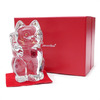Baccarat CRYSTAL 招き猫 CLEARxRED画像